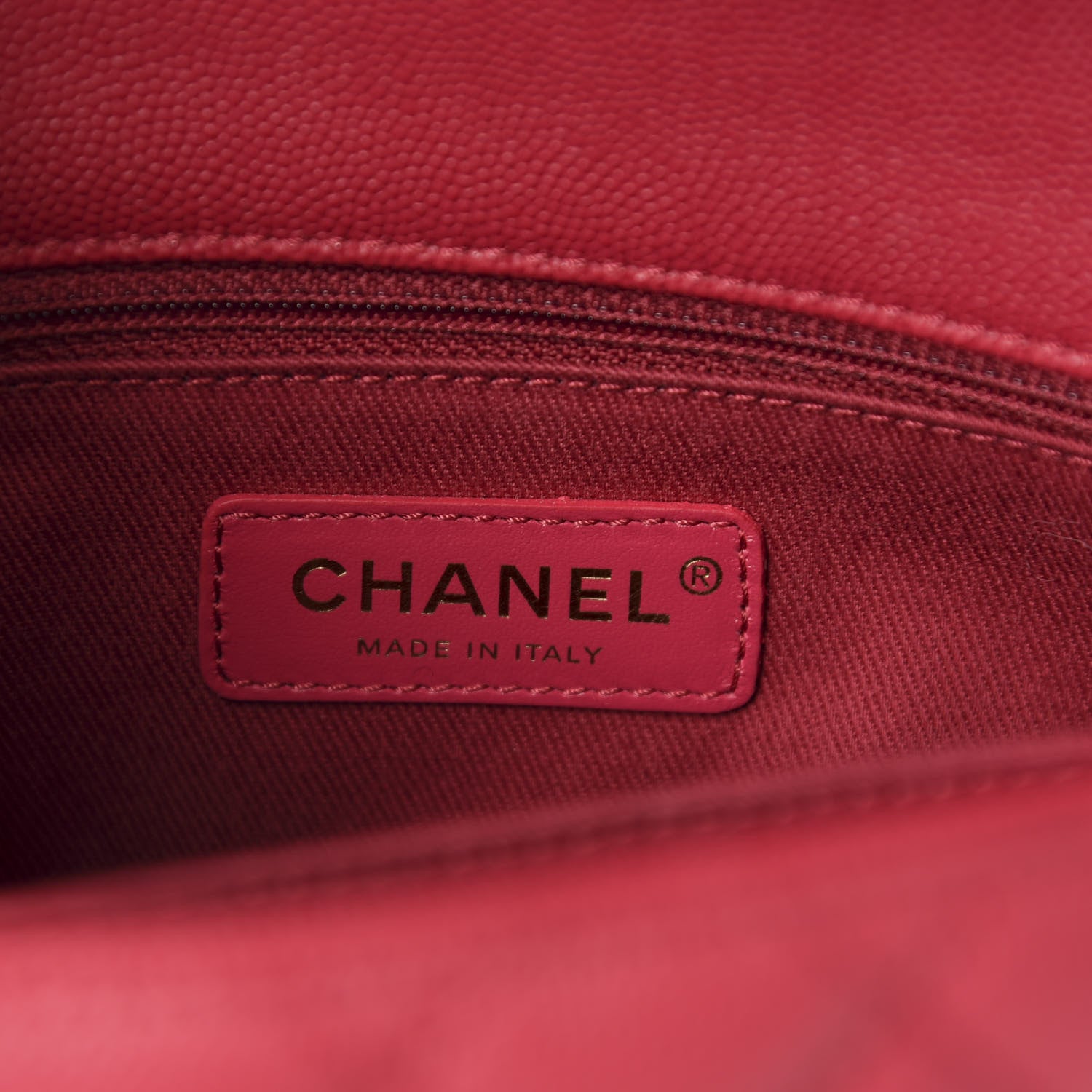 Chanel Caviar Quilted Mini Coco Handle Flap Dark Pink 8 of 10