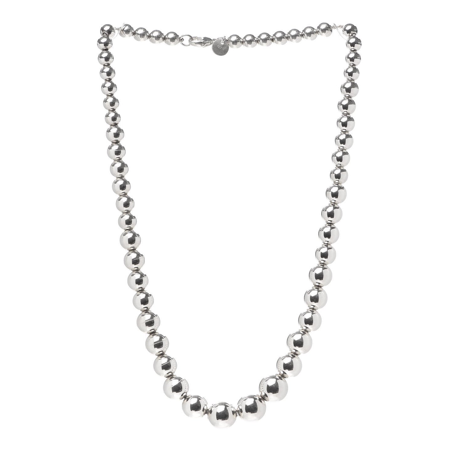 Sterling Silver HardWear Graduated Ball Necklace