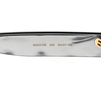 Gucci Acetate Round GG Sunglasses GG0319S Black 6 of 7
