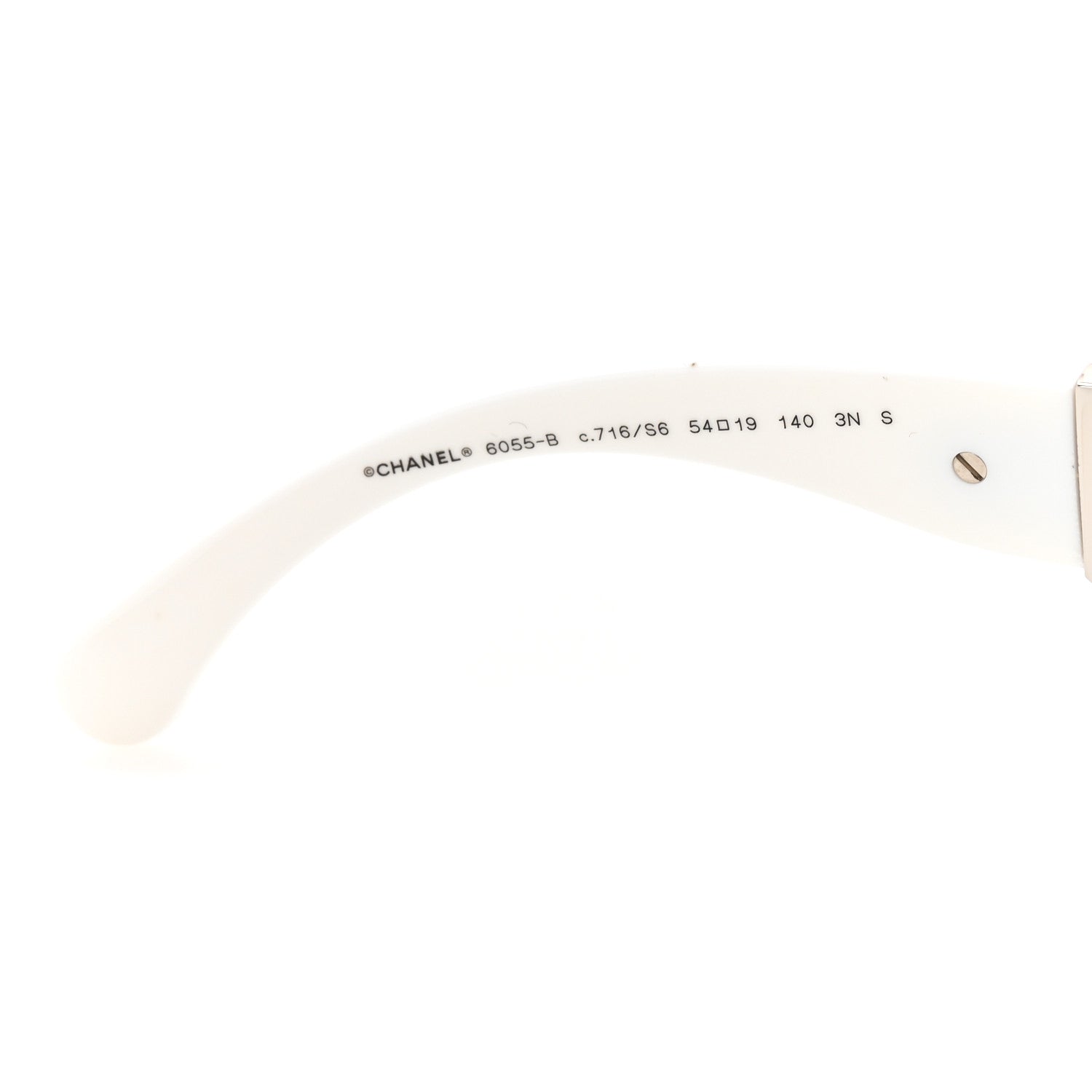 Chanel Acetate Metal Crystal Square Folding Sunglasses 6055-B