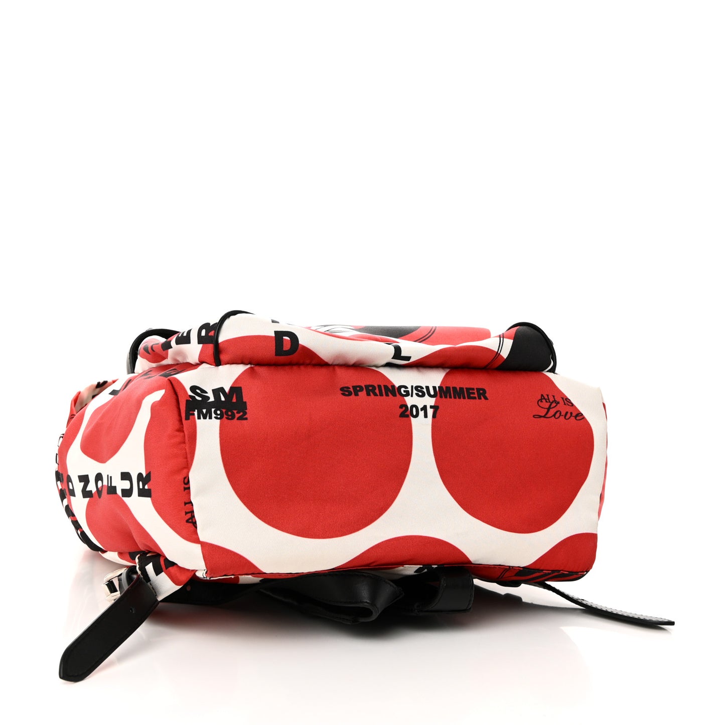 Nylon Eco Alter Nappa Thanks Girl Backpack Red White Black