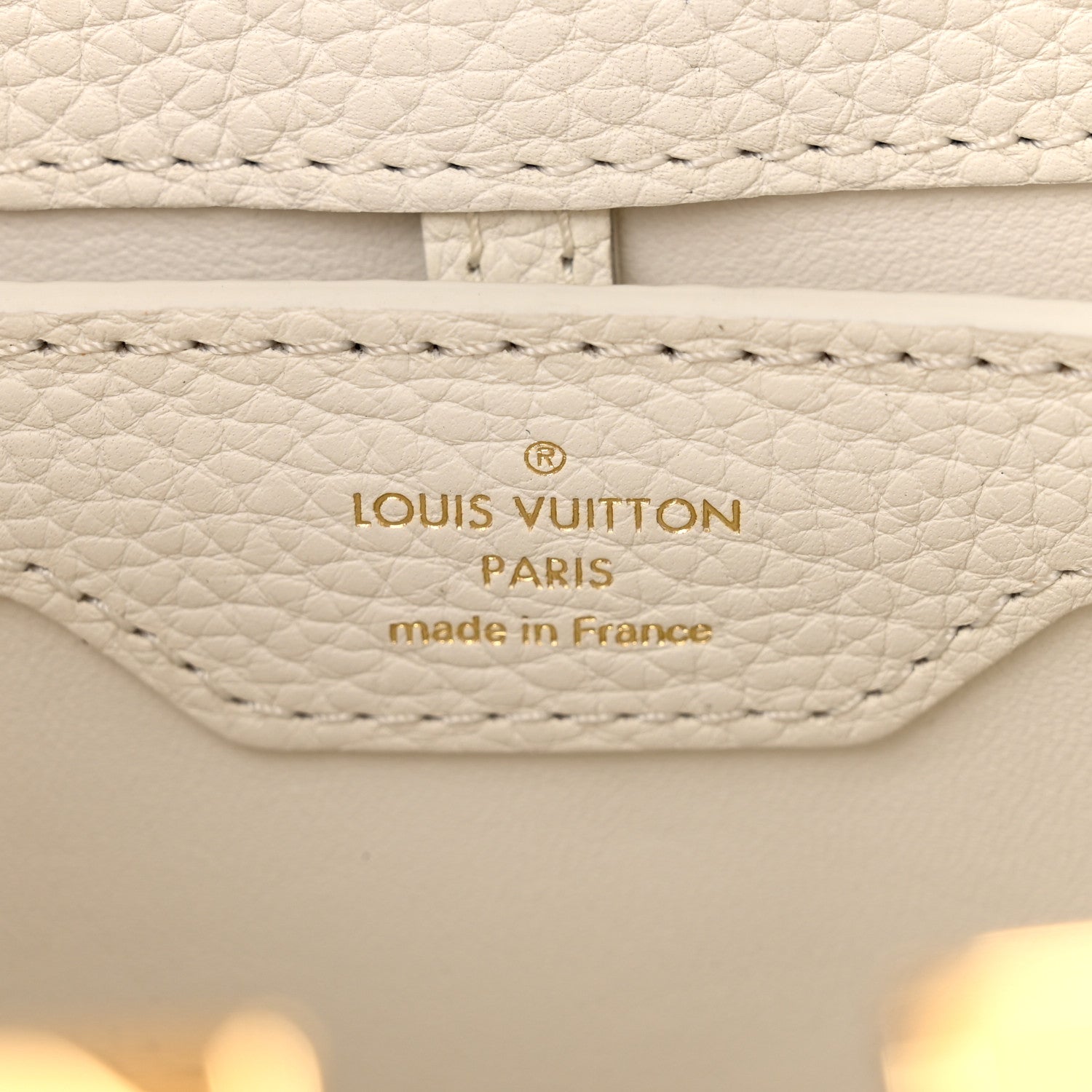 Louis Vuitton Taurillon Capucines BB Blanc Casse 6 of 9