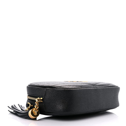 Saint Laurent Grain De Poudre Matelasse Monogram Mini Lou Camera Bag Black 4 of 12