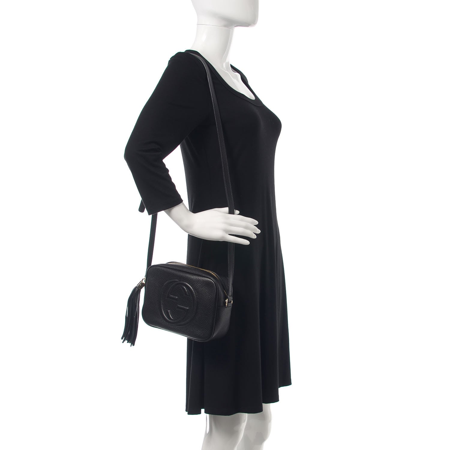 Gucci Pebbled Calfskin Small Soho Disco Bag Black 2 of 9