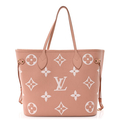 Louis Vuitton Empreinte Monogram Giant Neverfull MM Trianon Pink Cream 1 of 10