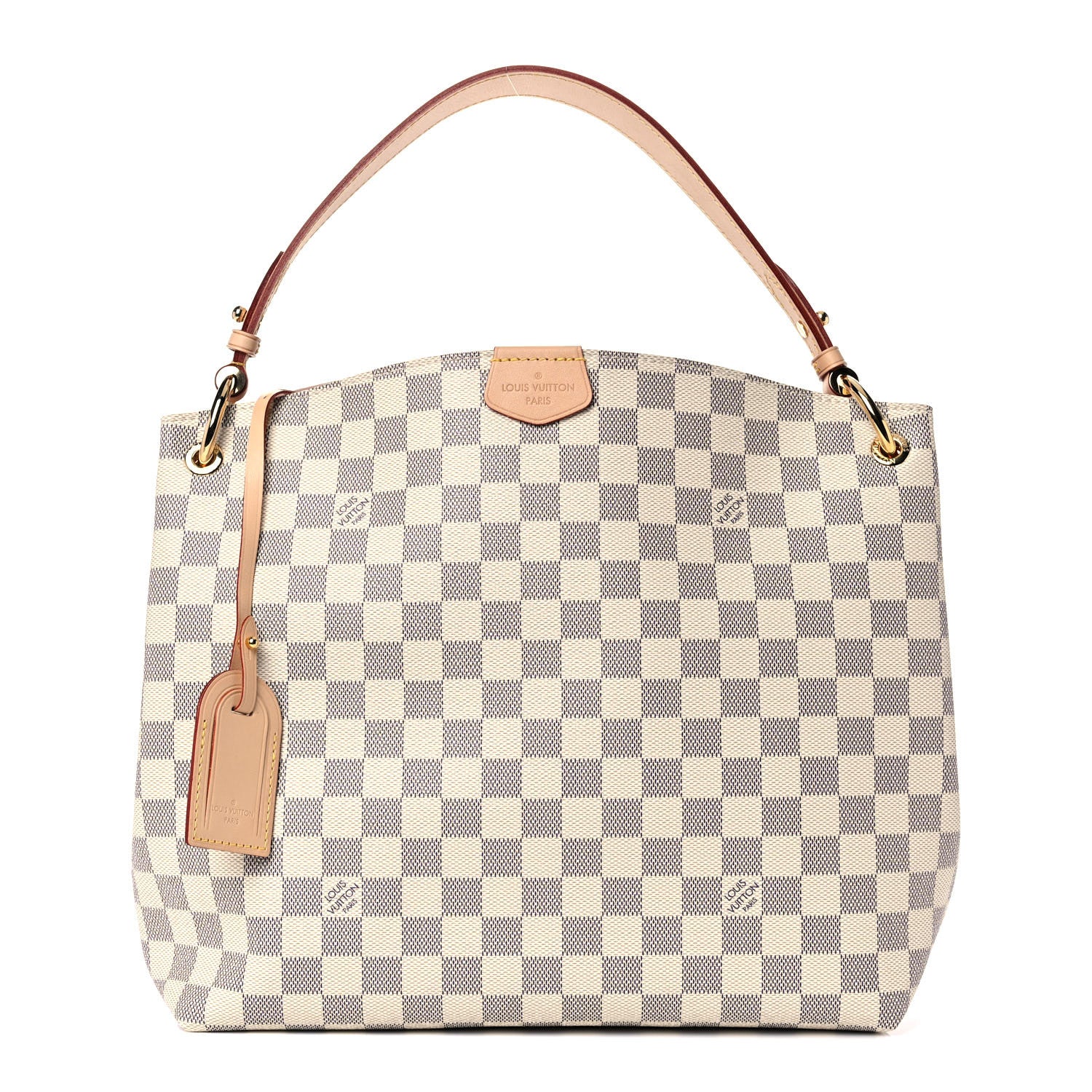 Louis Vuitton Damier Azur Graceful PM Rose Ballerine 1 of 12