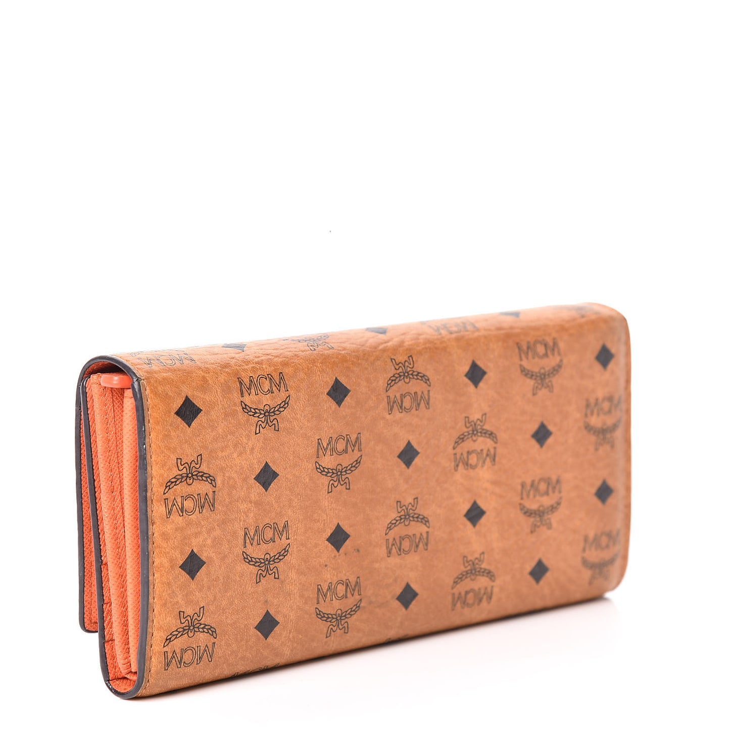 Visetos Heritage Continental Flap Wallet Cognac