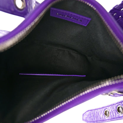 Balenciaga Agneau Arena Le Cagole Shoulder Bag XS Purple 6 of 12