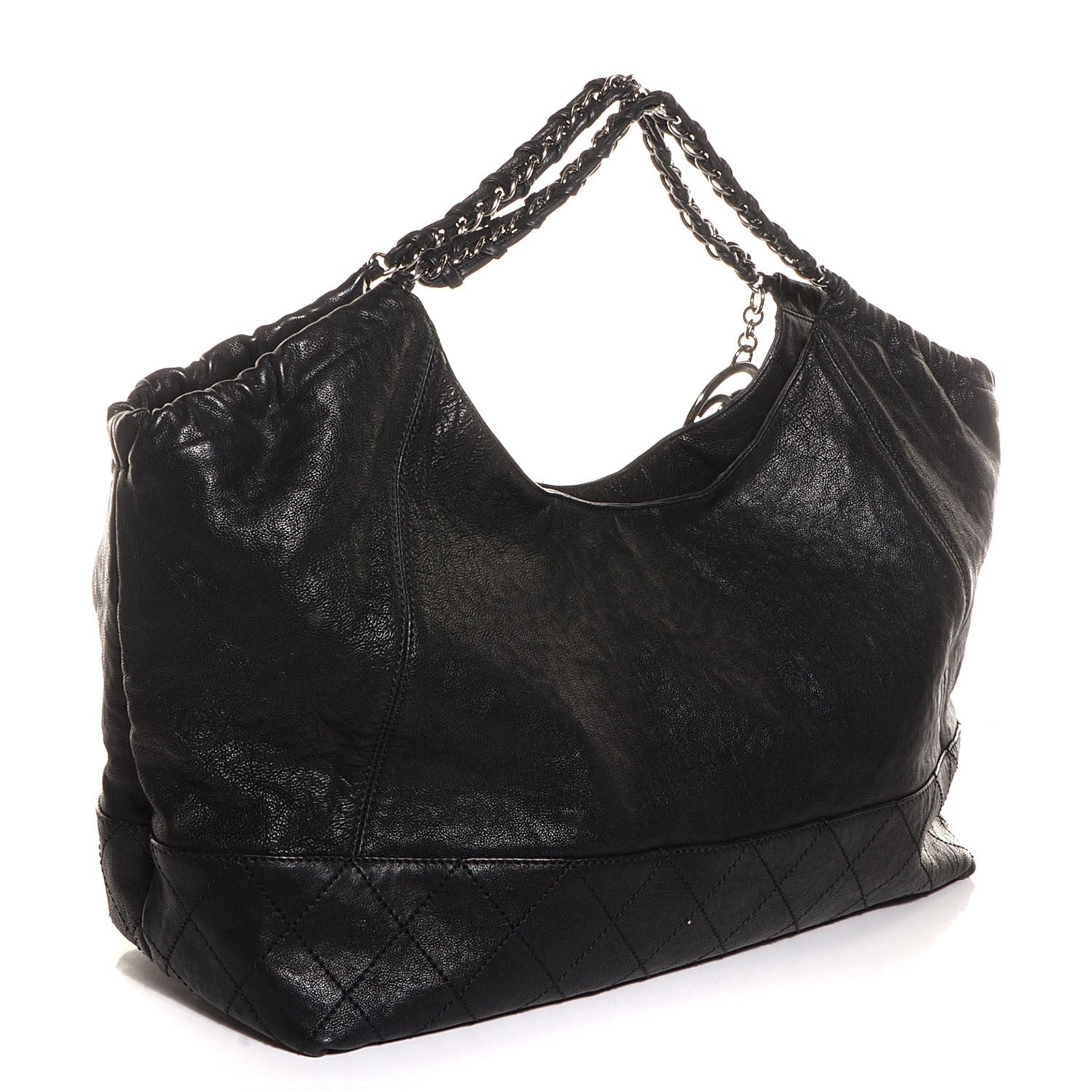 Chanel Calfskin XL Coco Cabas Black 3 of 7
