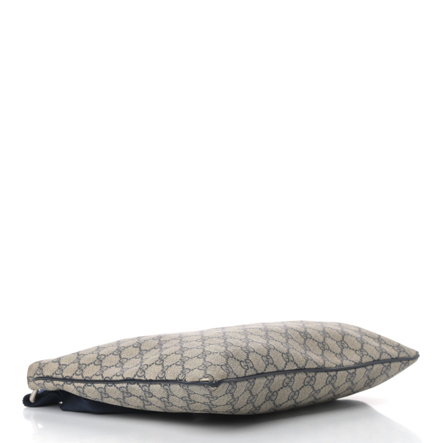 Gucci GG Plus Monogram Large Flat Messenger Bag Beige Blue 5 of 12