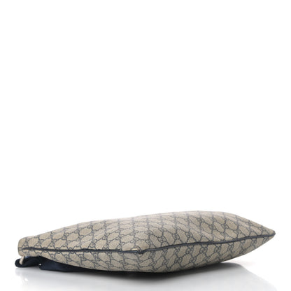 Gucci GG Plus Monogram Large Flat Messenger Bag Beige Blue 5 of 12