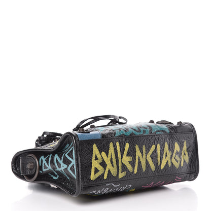 Balenciaga Agneau Arena Graffiti All Over Classic Hardware Mini City Black Multicolor 4 of 10