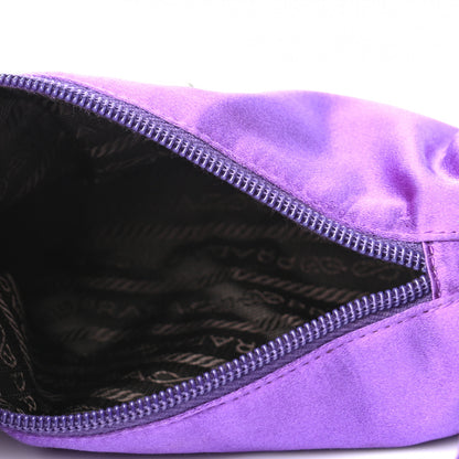 Prada Satin Raso Pochette Purple 5 of 9