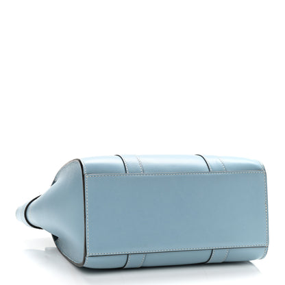 Mulberry Silky Calfskin Small Bayswater Zip Tote Nordic Blue 3 of 8