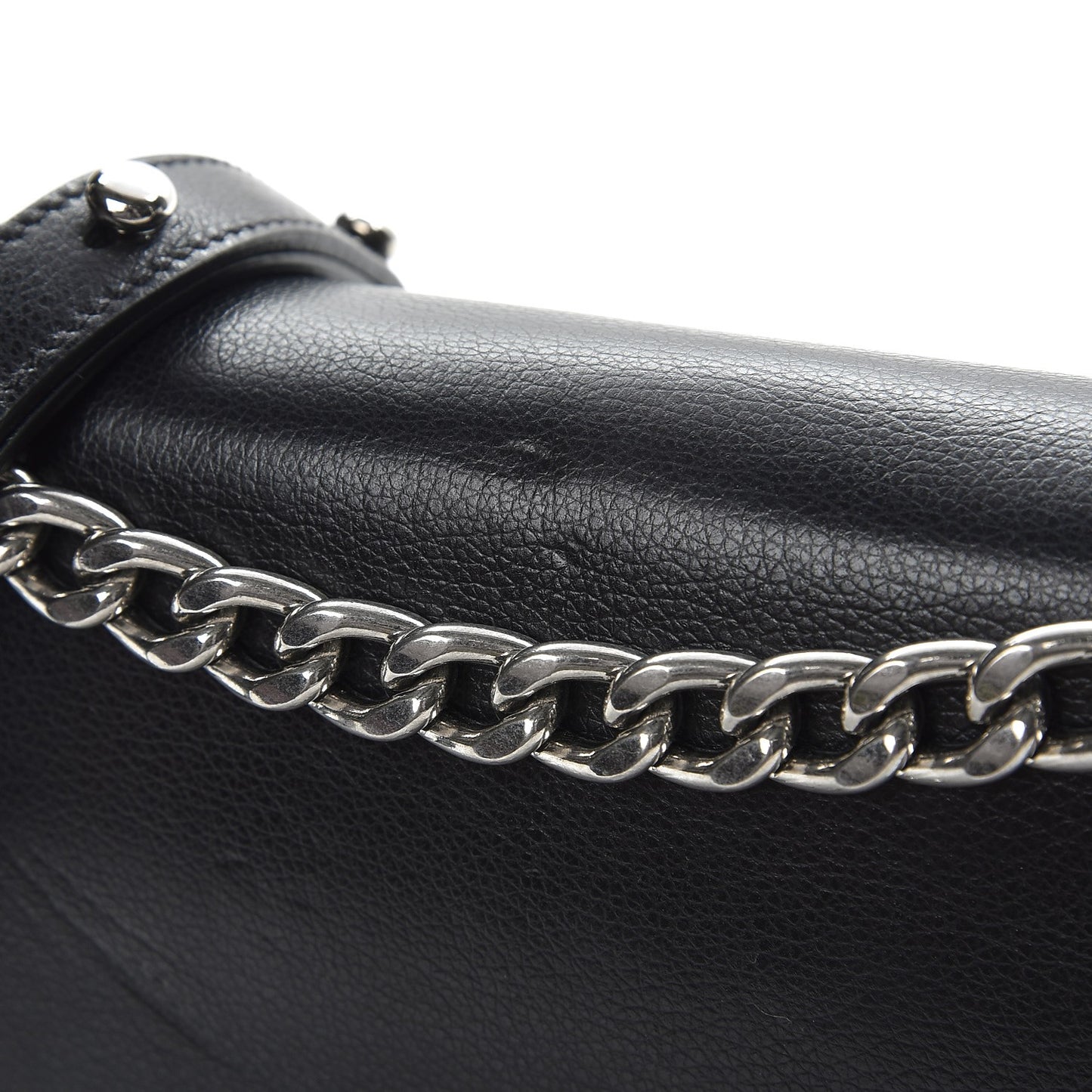 Glace Calfskin Arcade Crossbody Bag Black