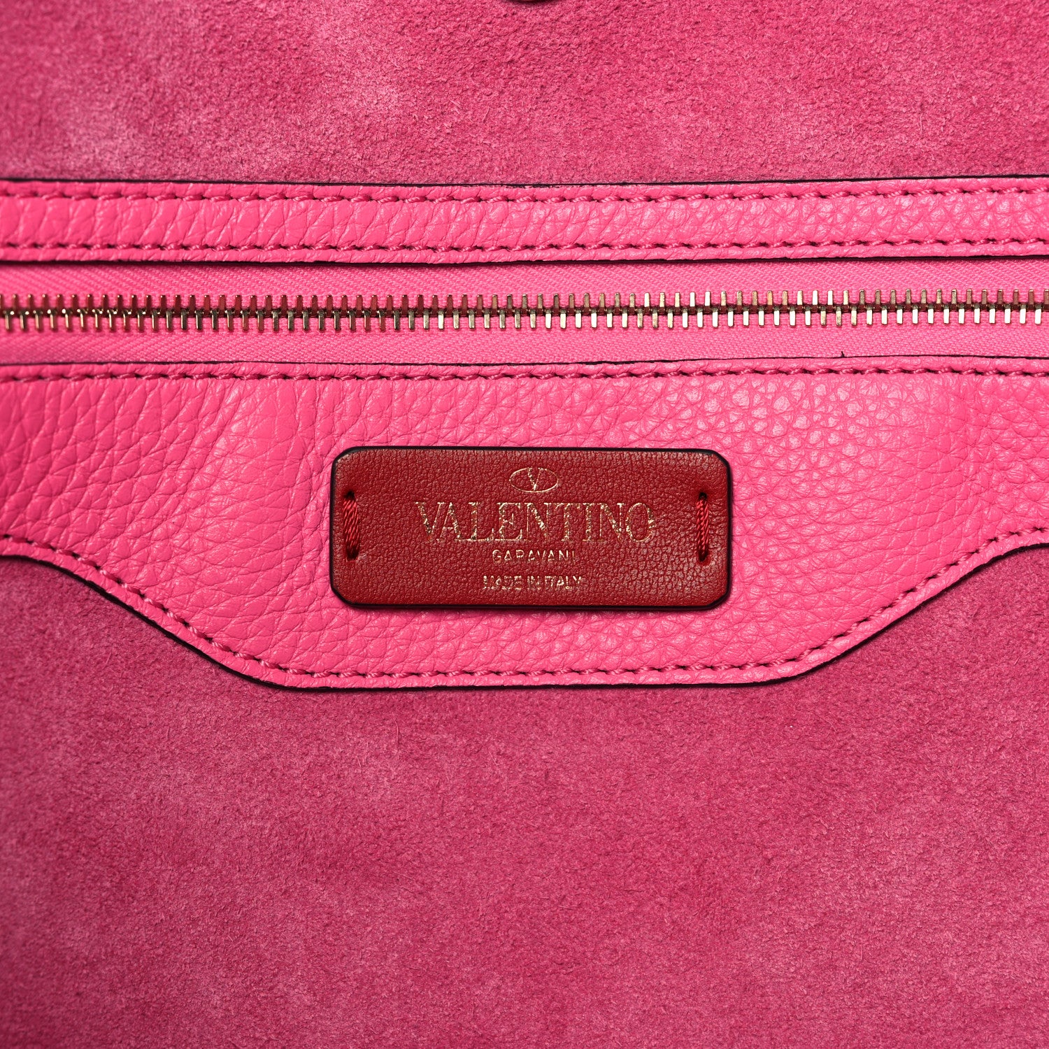 Valentino Garavani Grained Calfskin Rockstud Shoulder Tote Feminine Pink 6 of 9