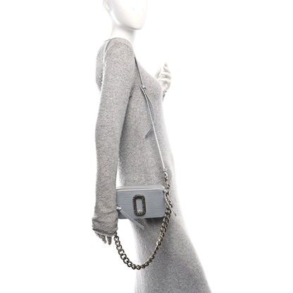 Marc Jacobs Calfskin Croc Embossed Snapshot Camera Bag Quarry 2 of 10