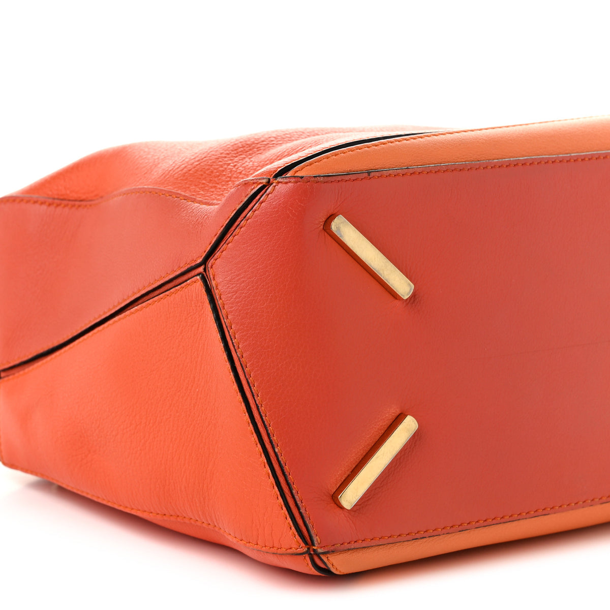Calfskin Medium Puzzle Bag Orange Multi