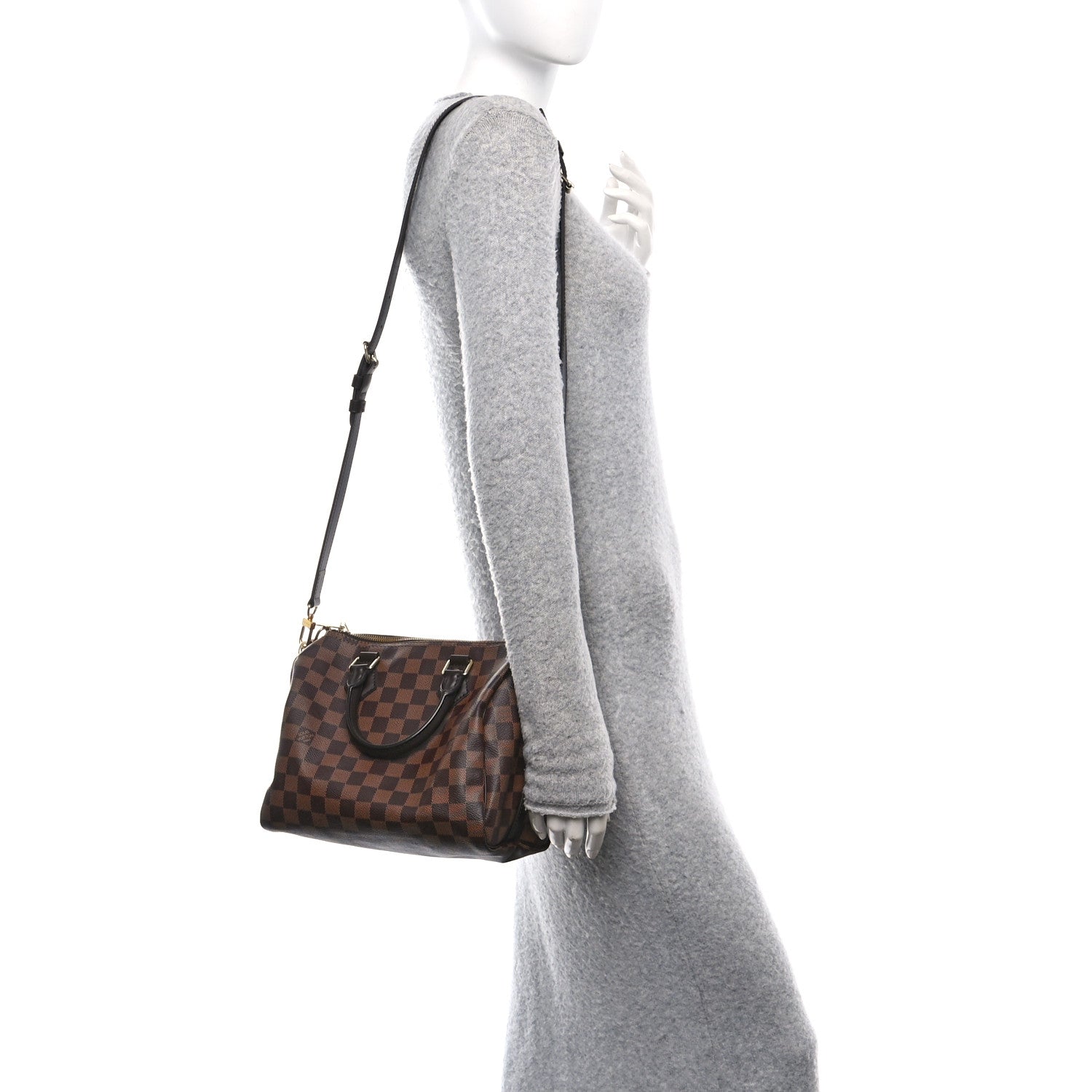 Louis Vuitton Damier Ebene Speedy Bandouliere 25 2 of 11