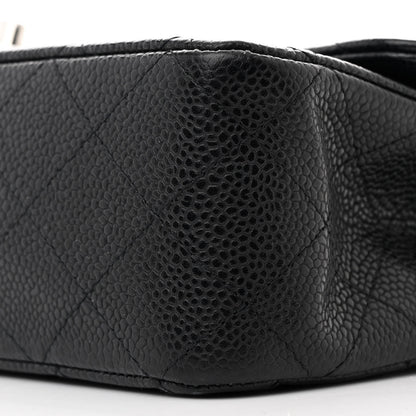 Chanel Caviar Quilted Medium Double Flap Black 10 of 11