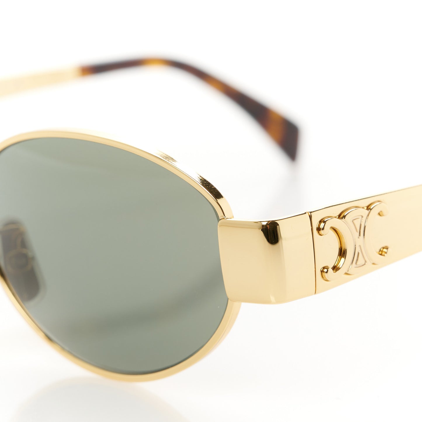 Metal Triomphe 01 Sunglasses CL40235U Gold Green