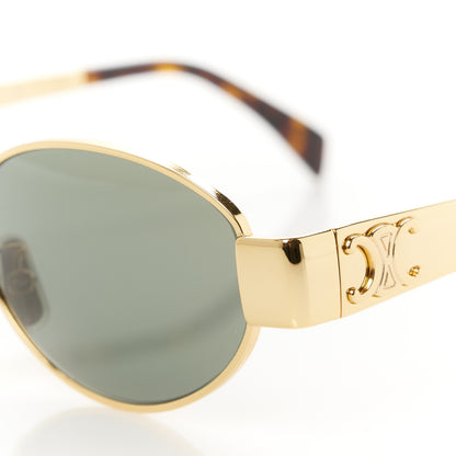 Celine Metal Triomphe 01 Sunglasses CL40235U Gold Green 7 of 8