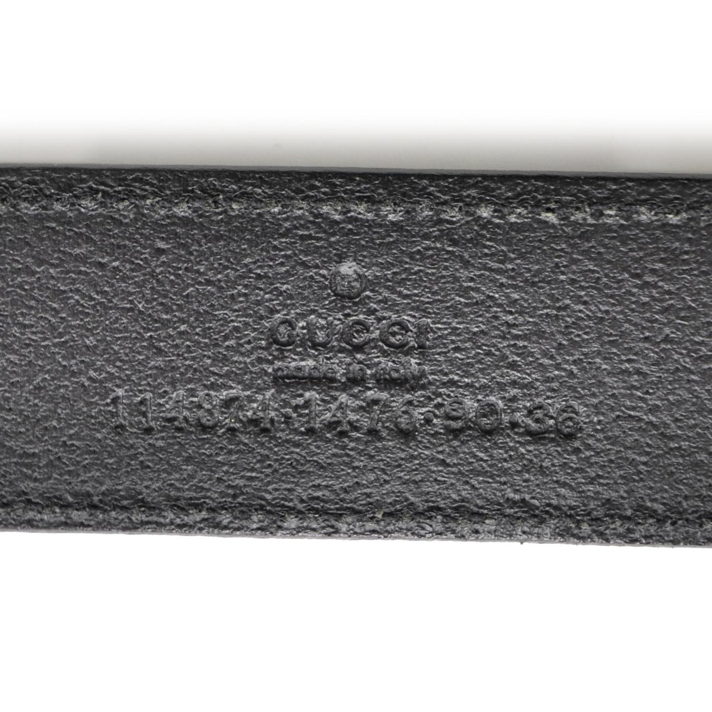Leather Interlocking G Belt 90 36 Black