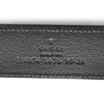 Gucci Leather Interlocking G Belt 90 36 Black 3 of 5