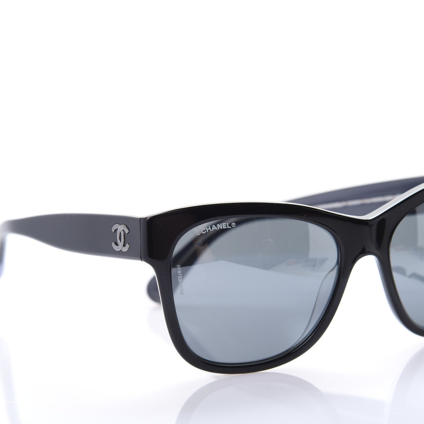 Acetate Square CC Sunglasses 5380 Black