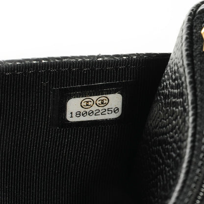 Chanel Caviar Quilted Wallet on Chain Black 8 of 9