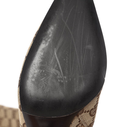 Gucci Monogram D Ring Tall Boots 8 Brown 6 of 11