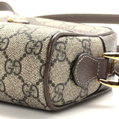 Gucci GG Supreme Monogram Web Mini Ophidia Shoulder Bag Brown 8 of 9