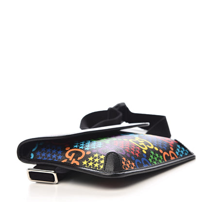 Gucci GG Supreme Monogram Psychedelic Slim Belt Bag Black 4 of 11
