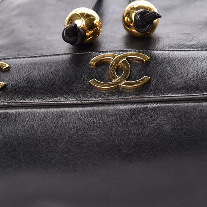 Chanel Lambskin CC Drawstring Shoulder Bag Black 12 of 21