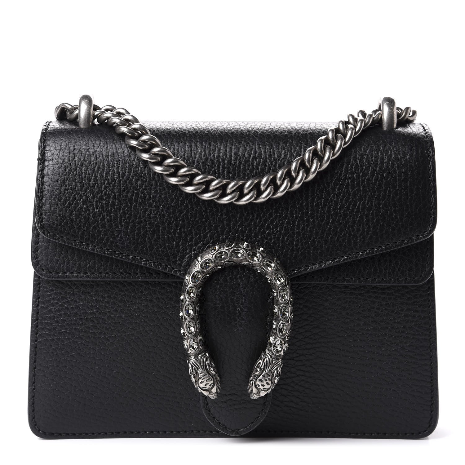 Gucci Calfskin Mini Dionysus Shoulder Bag Black 1 of 13