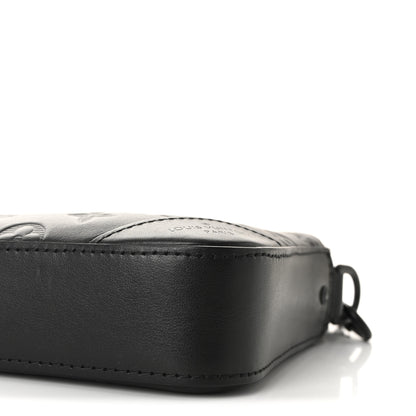 Louis Vuitton Calfskin Monogram Shadow Duo Messenger Black 9 of 10