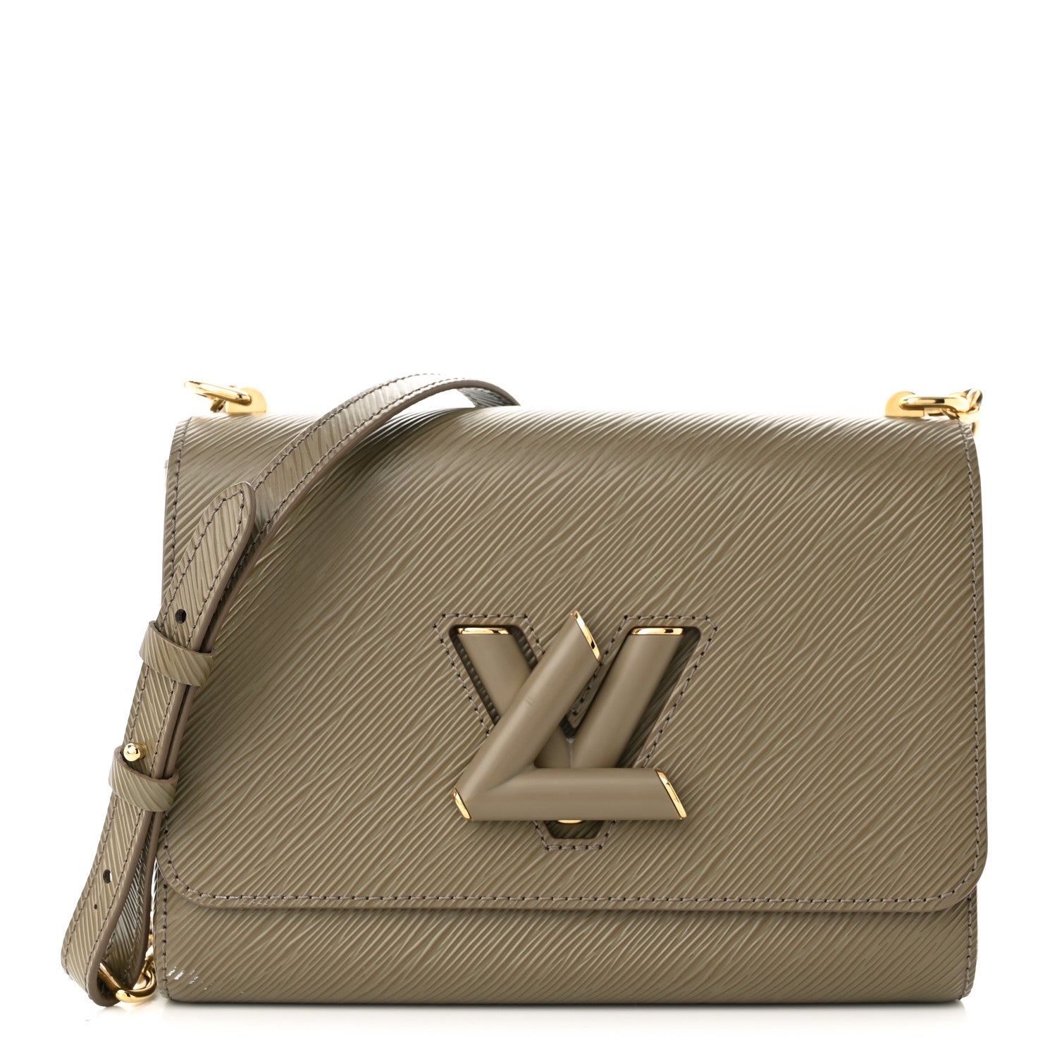 Louis Vuitton Epi Twist Shoulder Bag MM Smokey Brown 3 of 10