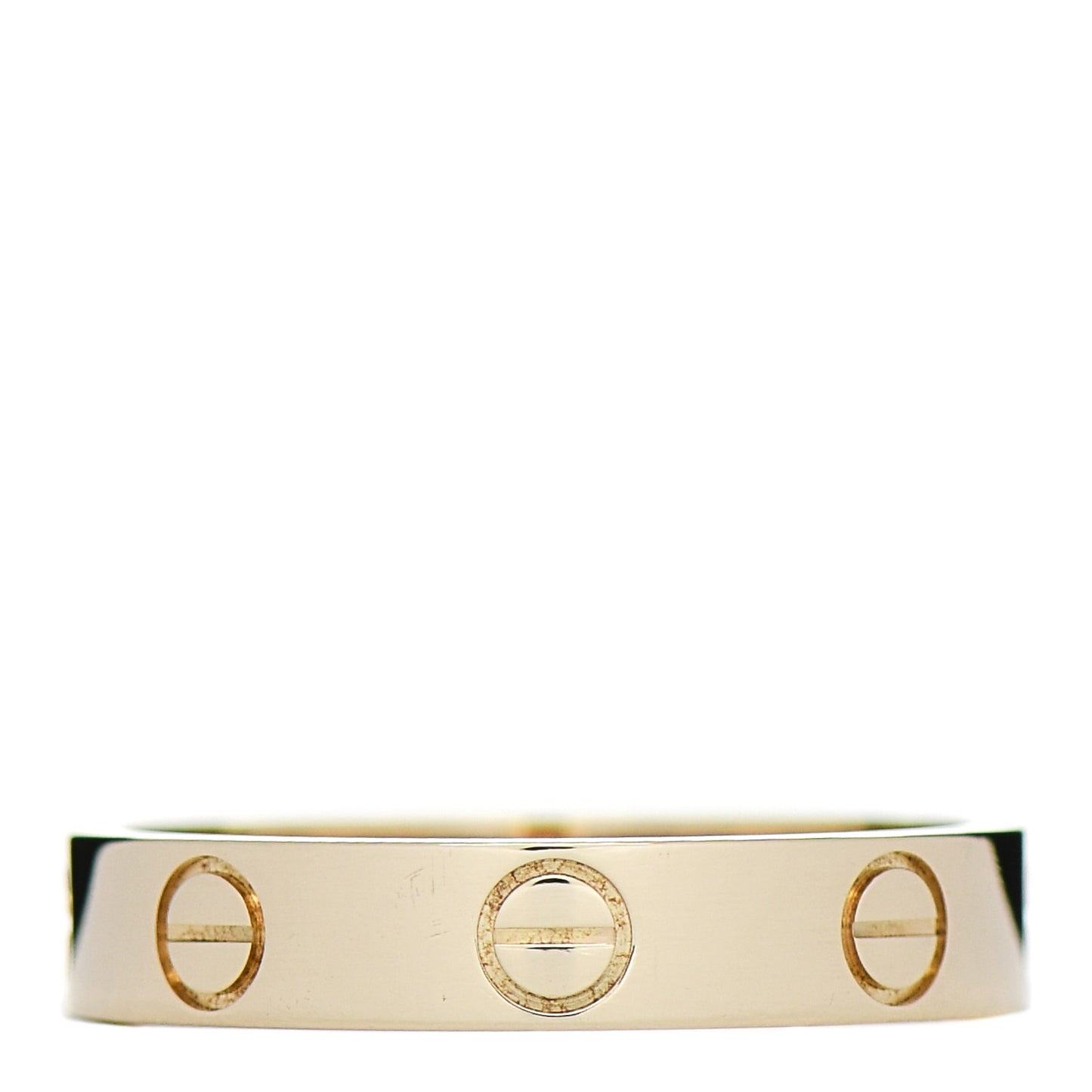 18K Yellow Gold 3.5mm LOVE Wedding Band Ring 51 5.75