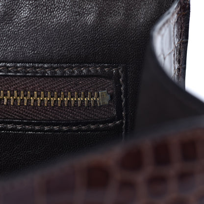 Hermes Shiny Porosus Crocodile Constance 23 Havane 13 of 18