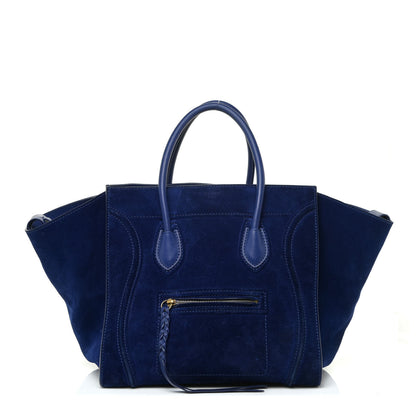 Celine Suede Medium Phantom Luggage Royal Blue 1 of 32