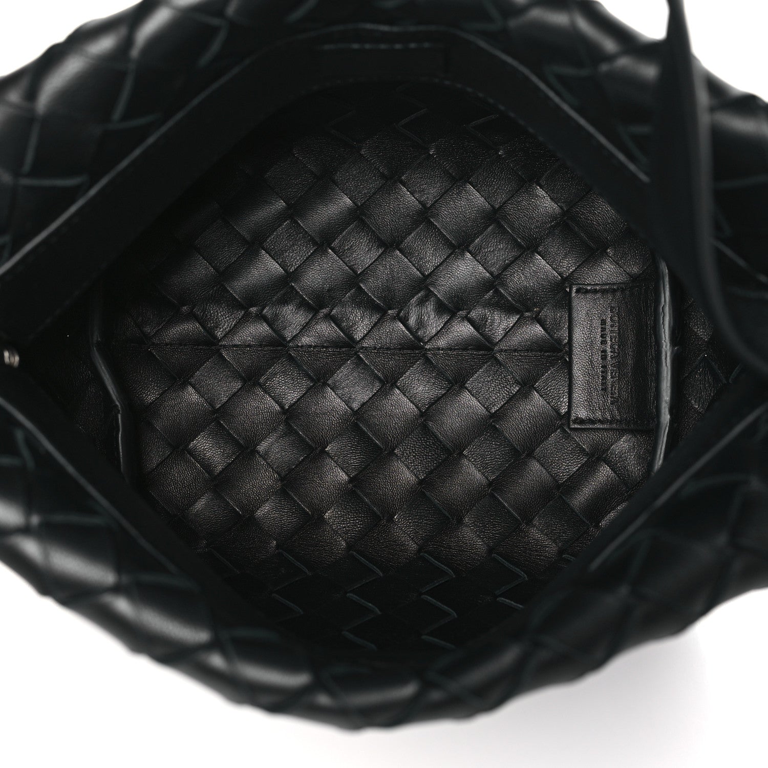 Bottega Veneta Nappa Intrecciato Tie Shoulder Bag Black Black 5 of 10