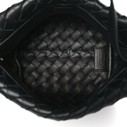 Bottega Veneta Nappa Intrecciato Tie Shoulder Bag Black Black 5 of 10