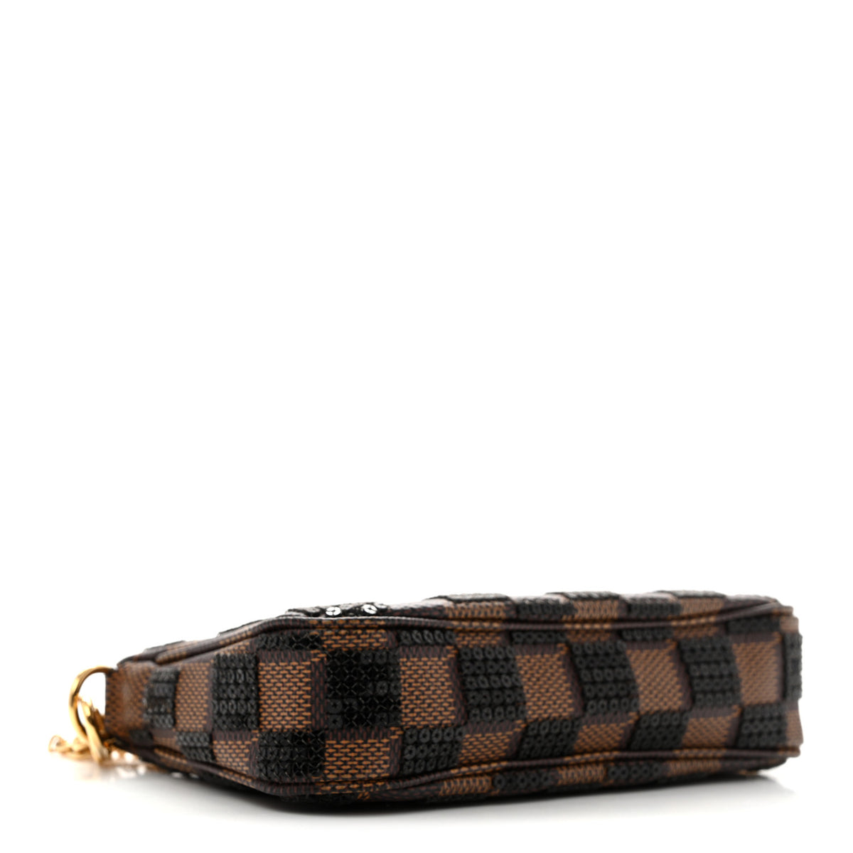 Louis Vuitton Damier Paillettes Mini Pochette Accessories Black 4 of 10