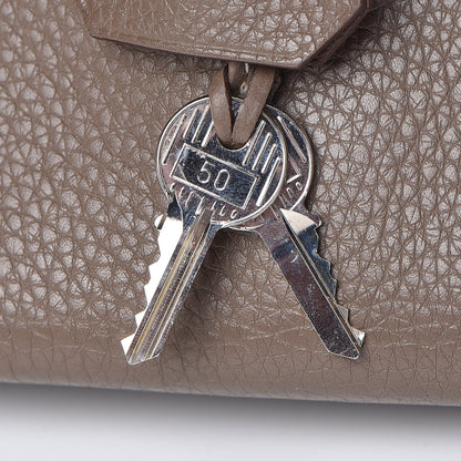 Hermes Taurillon Clemence JPG Shoulder Birkin II 42 Etoupe 30 of 37