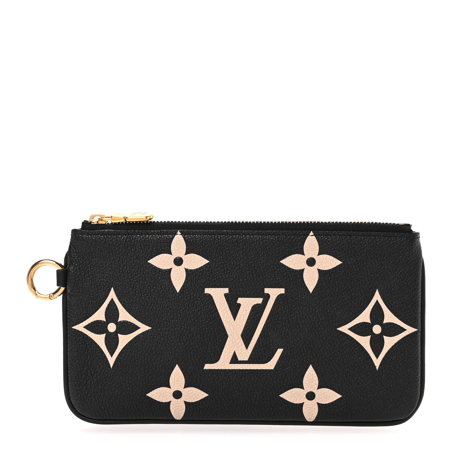 Louis Vuitton Empreinte Monogram Giant Crafty Trio Pochette Black Creme 1 of 6