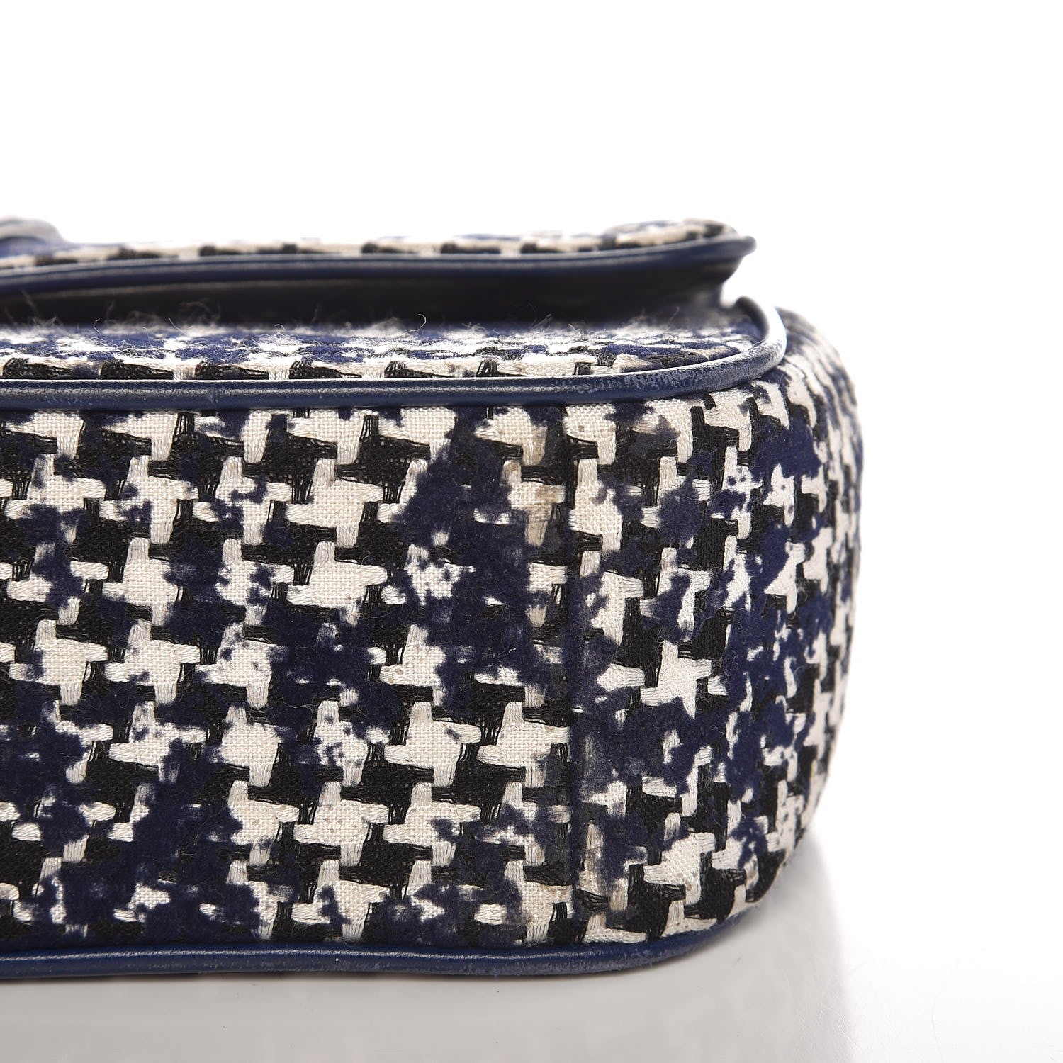Christian Dior Tweed Medium Miss Dior Flap Black Blue 12 of 14