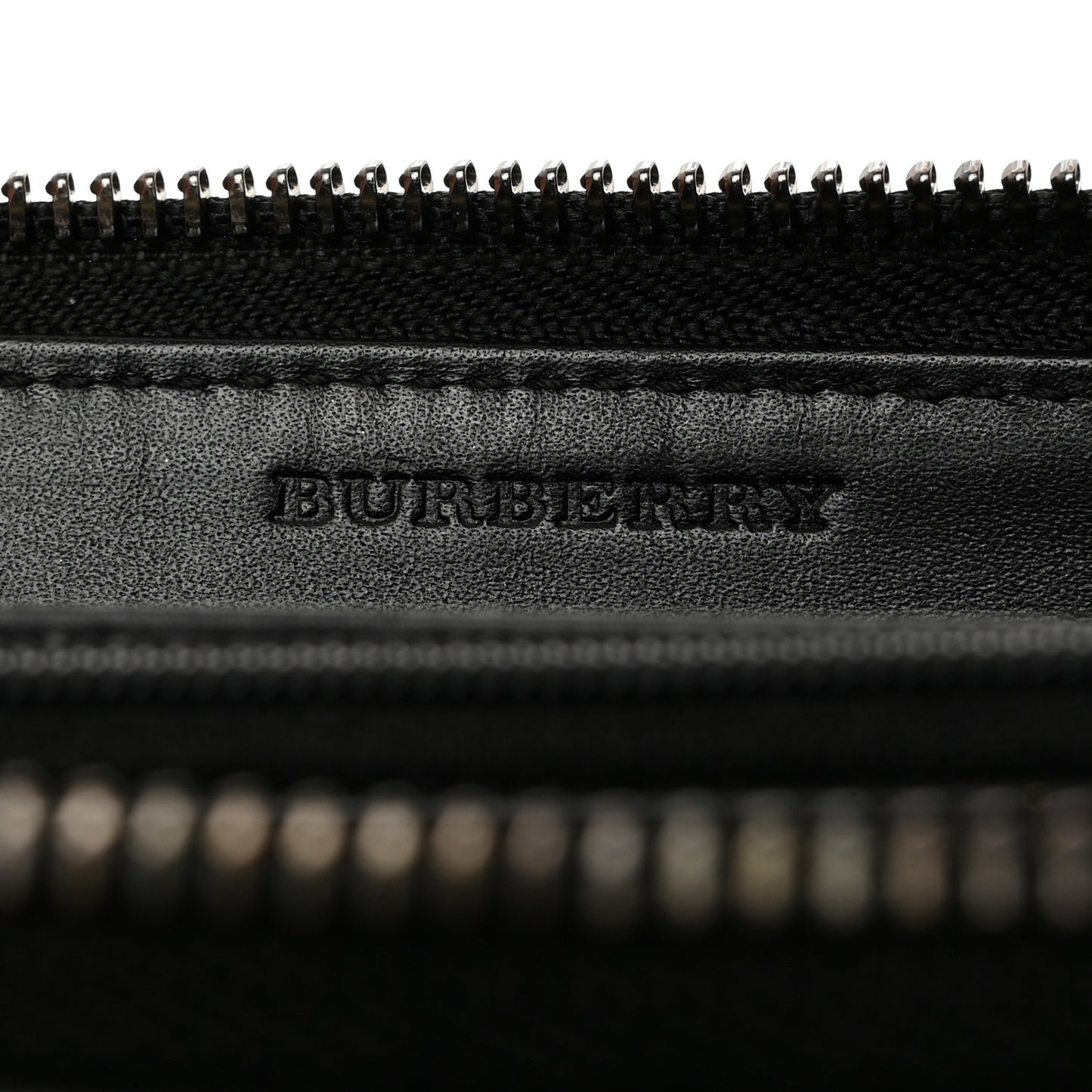 Calfskin Studded Zip Around Wallet Black