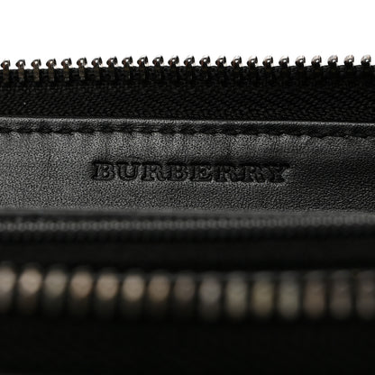 Burberry Calfskin Studded Zip Around Wallet Black 6 of 8