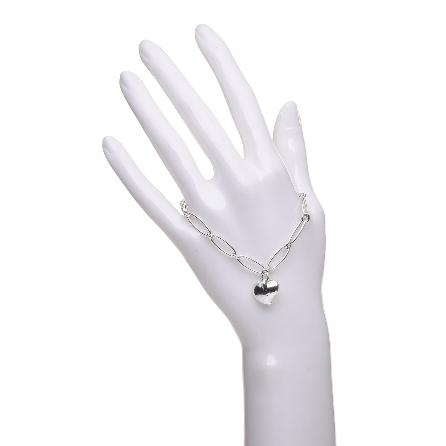 Sterling Silver Elsa Peretti Full Heart Bracelet