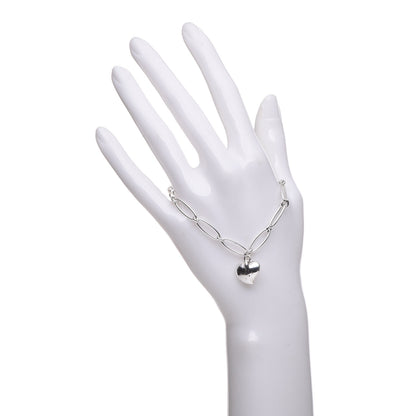 Tiffany Sterling Silver Elsa Peretti Full Heart Bracelet 2 of 7